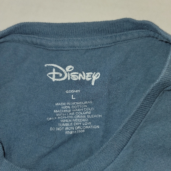 Disney Mickey Mouse Front & Back Peek A Boo Graphic SZL Short Sleeve Crew Neck - Picture 5 of 6